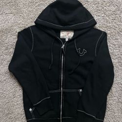 True Religion Men's Zip Up Hoodie