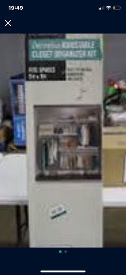 Everbilt 5 ft.- 8 ft. Regular Duty Closet Organizer Kit, Color White Brand New 