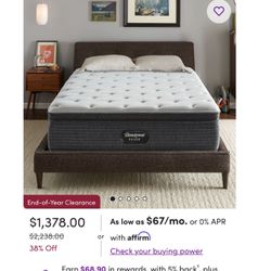 Cal King Mattress, BeautyRest Pillow Top 