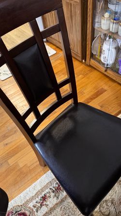 6 chair and table with cover things also very good condition
