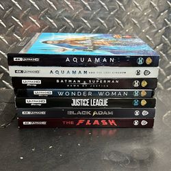 DC Comics DCU Justice League 7 Film 4K Ultra HD Blu-ray Package 
