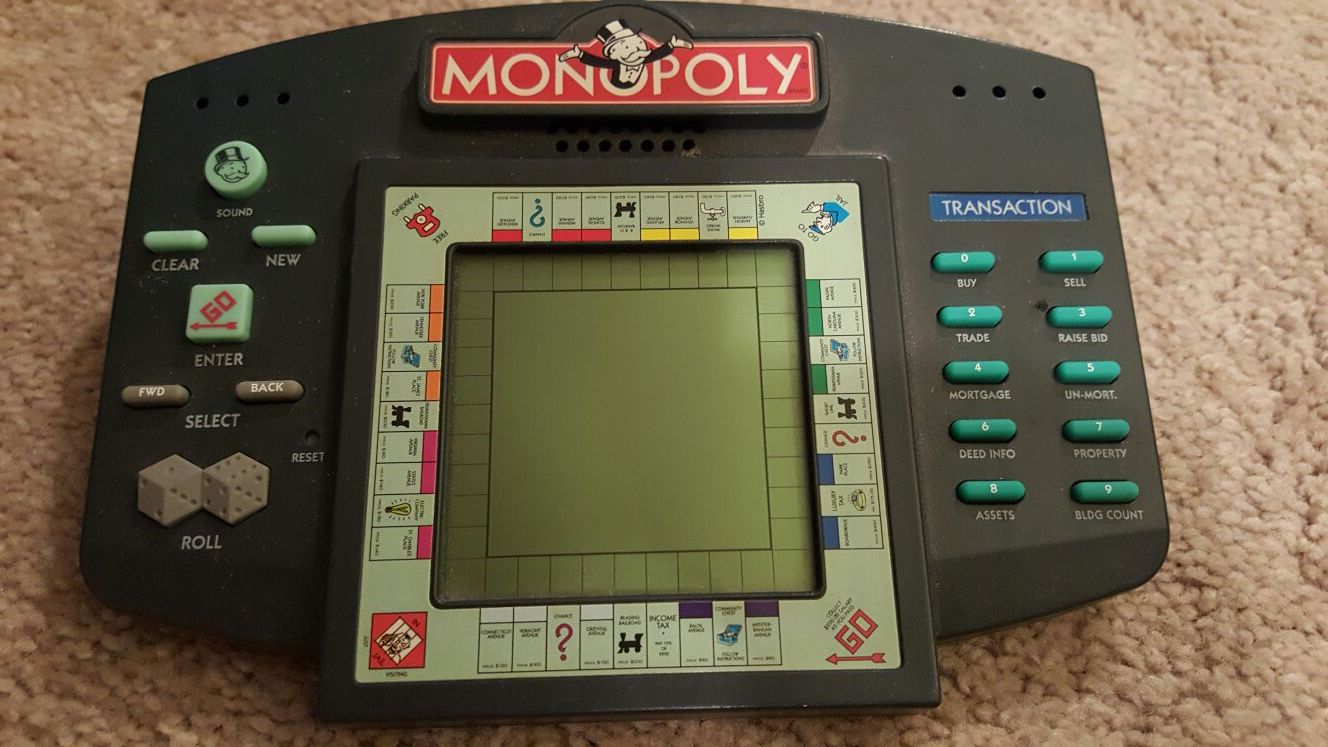 Vintage handheld Monopoly game