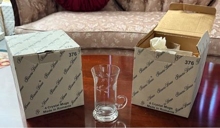 Princess House item 376, 2 NJ sets of 4 Crystal Mugs