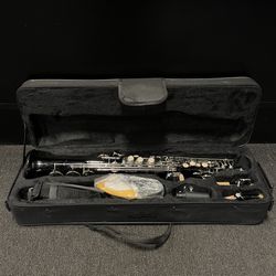 Lazarro Straight Soprano Saxophone W/ Mouthpiece & Case