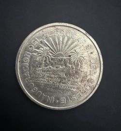 Ferrocarril Cinco Pesos MEXICO COIN