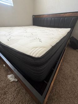 Bamboo King mattress and headboard