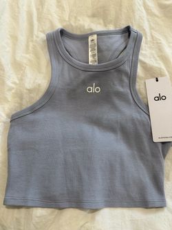 Alo Yoga Ribbed Crop Tank Top