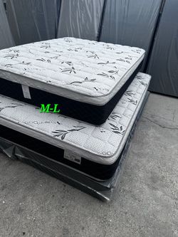 Queen Size Mattress Pillow Top 12"   New Mattress In a plastic sealed.  We offer same day delivery