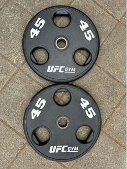 UFC Gym Olympic Weights 45lbs Set $90 Firm
