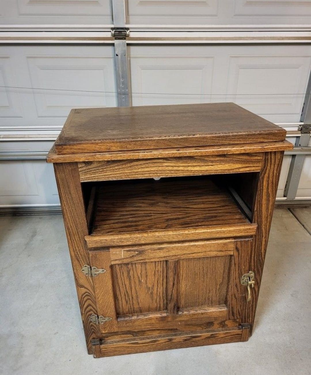 Wood TV table