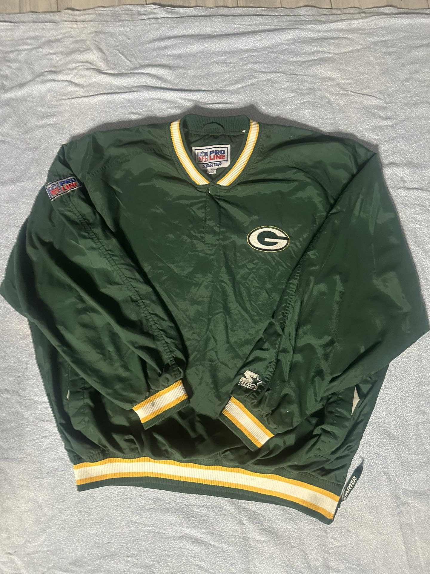Starter (Pro Line) Green Bay Packers Pullover Jacket 1990s