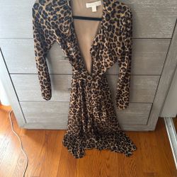 MK Cheetah Wrap Dress