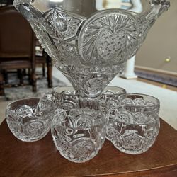 Vintage Punch Bowl Set