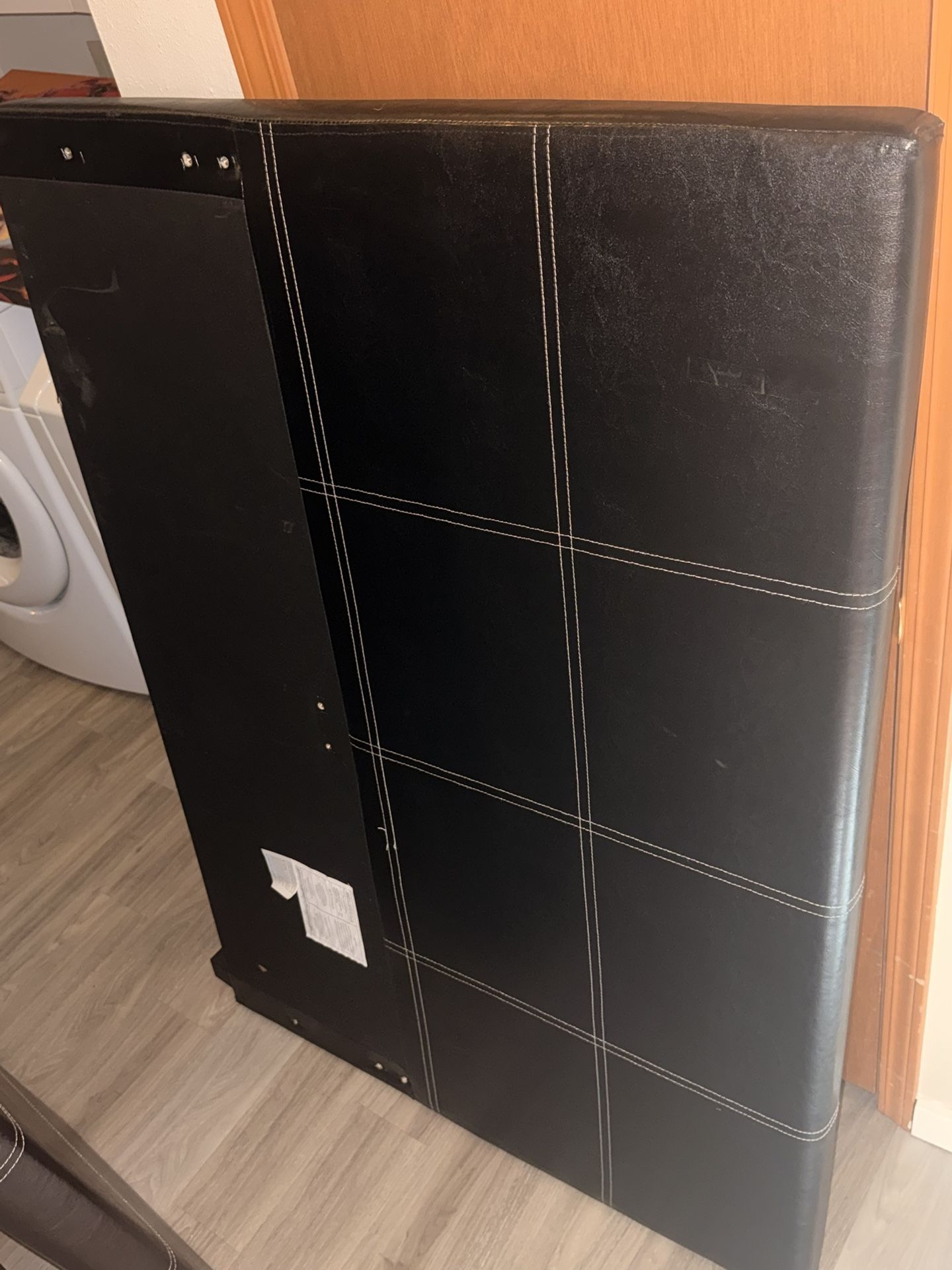 Full Size Black Leather Bed Frame