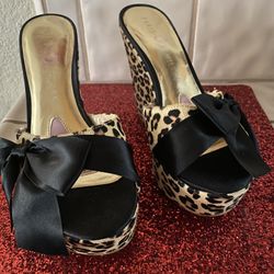 New Leopard Wedges 