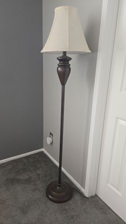 Matching 2-Piece Lamp Set - Dark Bronze Floor Lamp & Table Lamp