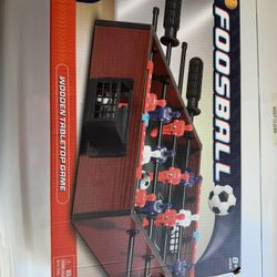 new foosball wooden tabletop game 16 in