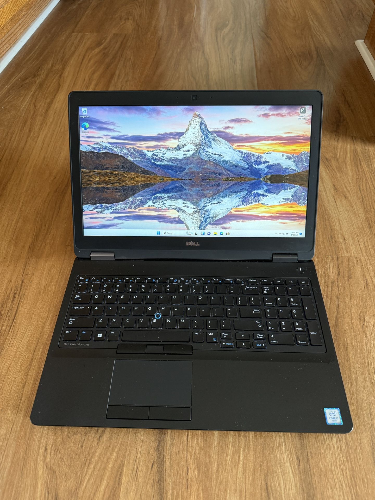 Dell Precision 3510 core i7 6th gen 16GB Ram 256GB SSD Windows 11 Pro 15.6” HD Screen Laptop with charger in Excellent Working condition!!!!! Specifi