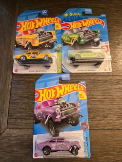 Hot Wheels '55 Chevy Bel Air Gasser Lot of 3