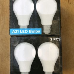 SHINESTAR 2-Pack A21 LED Light Bulb 150 Watt Equivalent, Daylight 5000K, 23W Bright LED Bulb with E26 Medium Base, Non-dimmable, Not-Intelligent