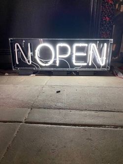 Unique Open Nope Neon Sign