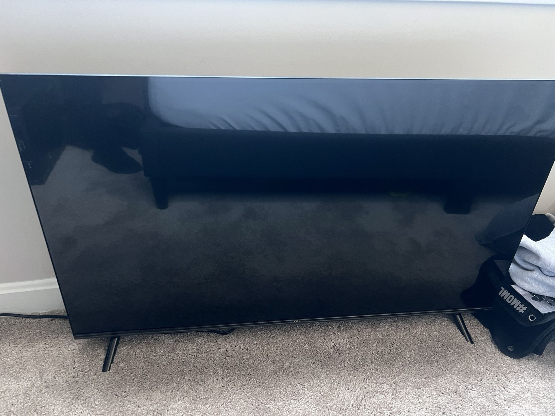 TCL 43” UHD HDR Smart Roku TV