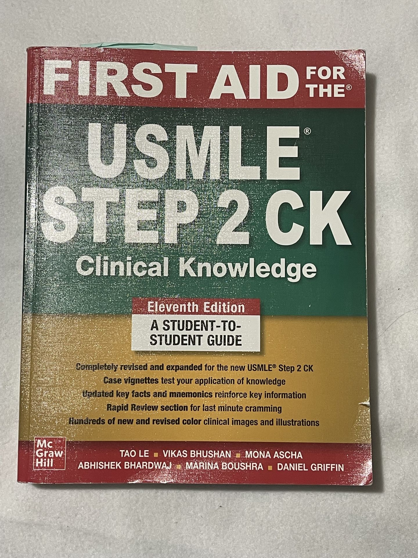 First Aid for USMLE Step 2 CK Eleventh Edition