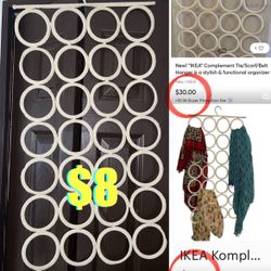 $8 Organizer for Tie/Scarf/Belt Hanger is a stylish & functional organizer like New 30.5” by 17”