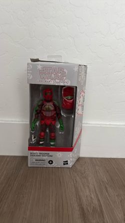 Star Wars, the black series scout trooper, holiday edition
