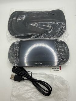 Sony PlayStation PS Vita PCH-1000 OLED Handheld Console Black w/ Accessories