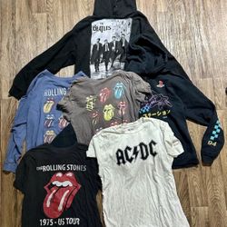 Graphic Band T-Shirts Hoodies Lot