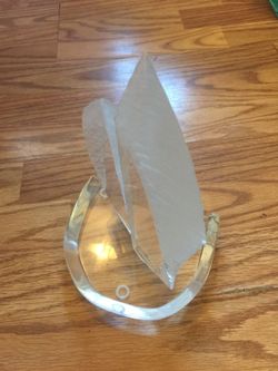 Van Teal Lucite Sailboat