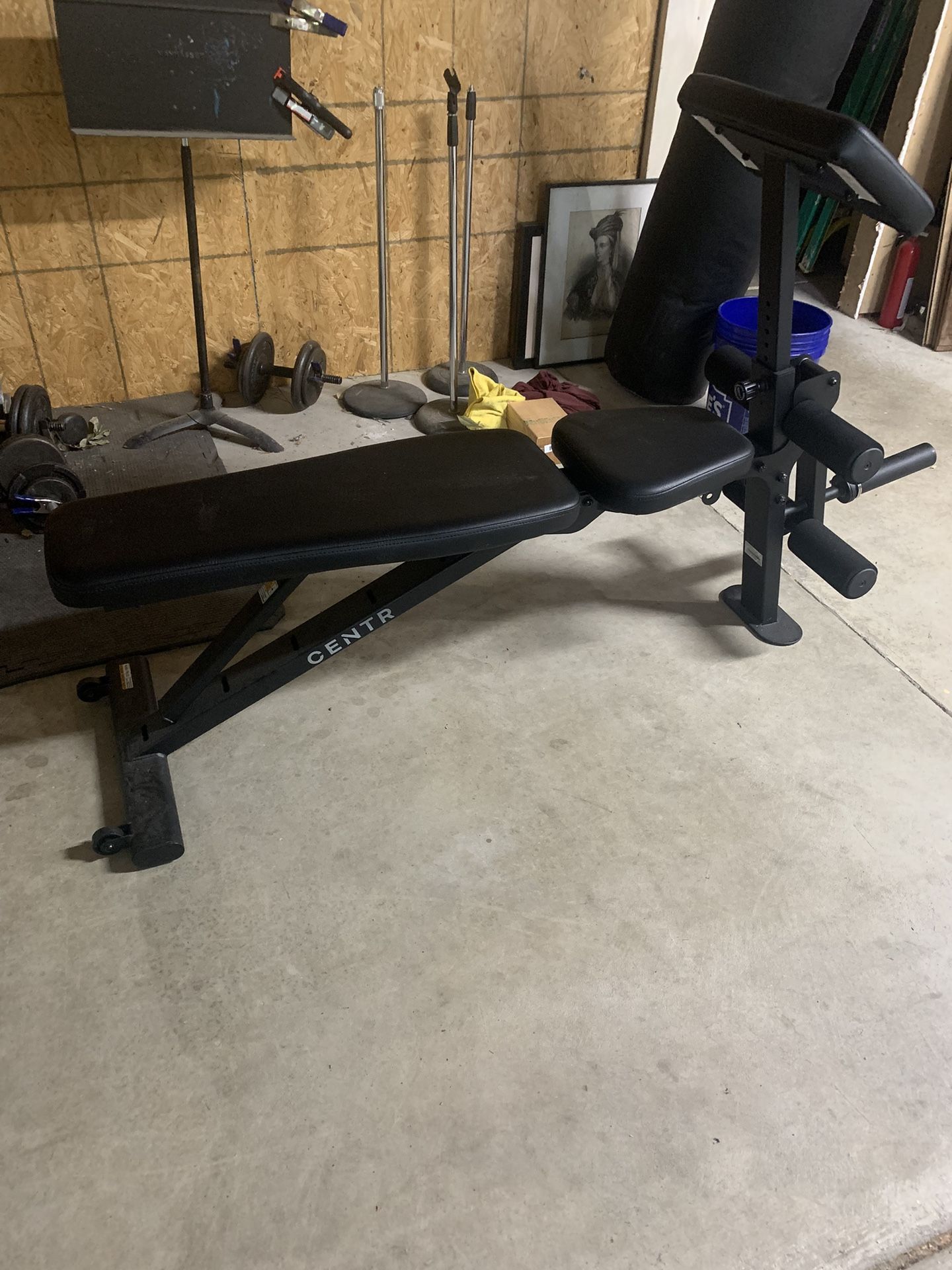 centr adjustable workout bench