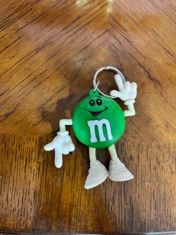 Green M&M keychain #m&m #keychain #candy