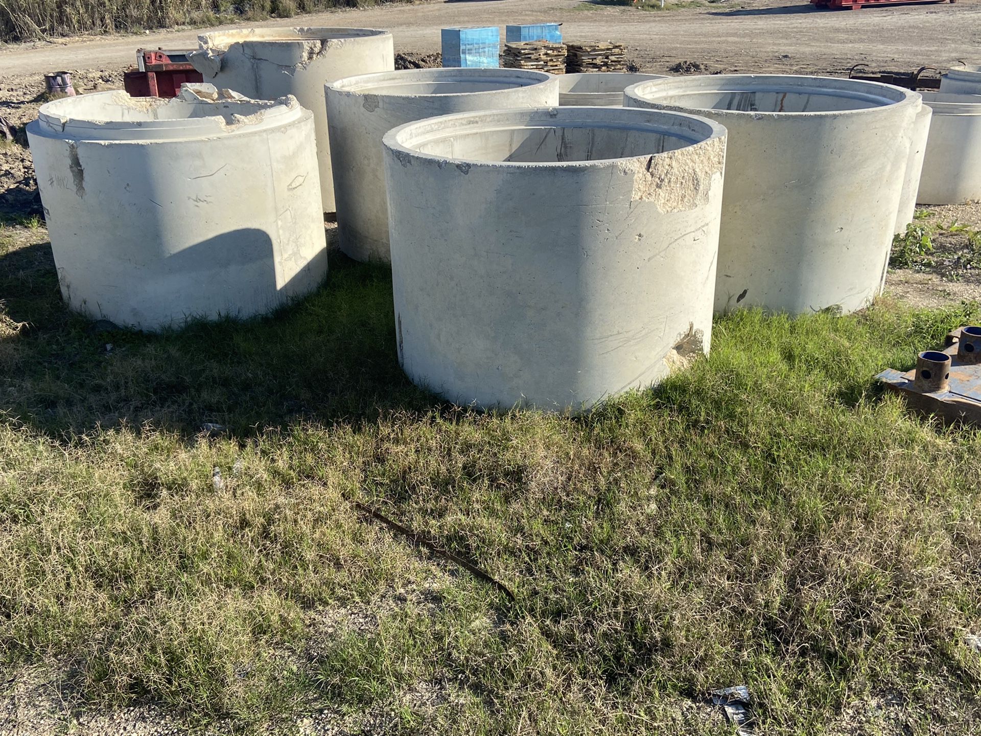 Manhole risers, Manholes bases, RCP pipe (make me an offer)