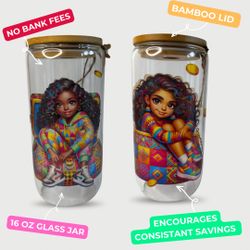 Custom Savings Jars for Bulk Events – Weddings, Birthdays, Graduation, Party Favors – 16oz Glass with Bamboo Lid Or Mason Jar 