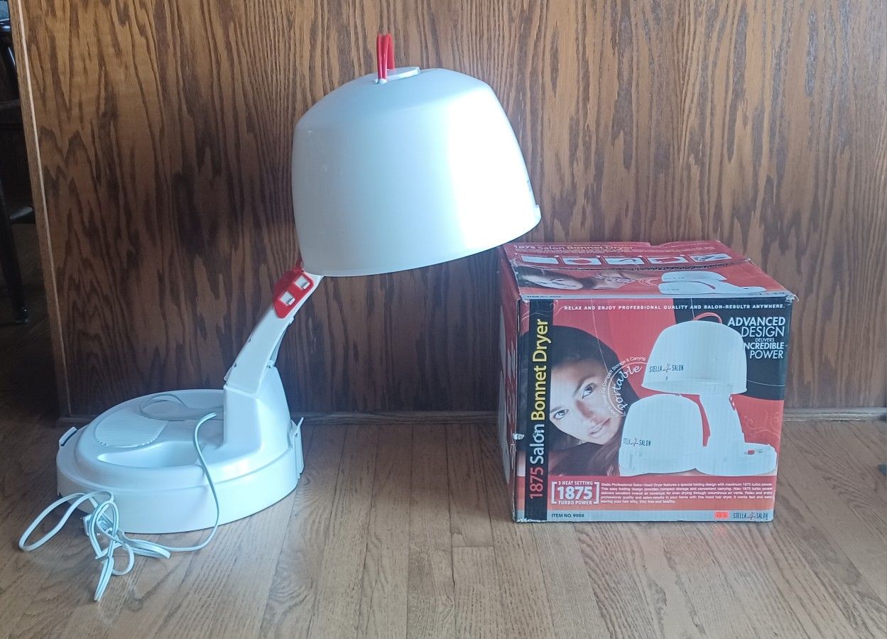 1875 Salon Bonnet Dryer, Stella 4 Salon, used 3 times