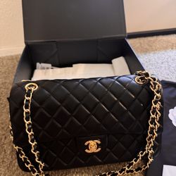 Leather Chanel bag With Tags And Card 