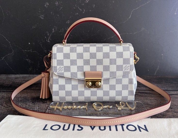 Louis Vuitton Croisette Damier Azur Crossbody Handbag
