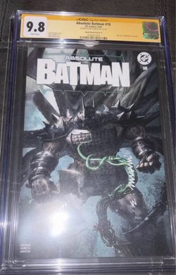Absolute Batman #18 CGC 9.8 Signed Eric Canete