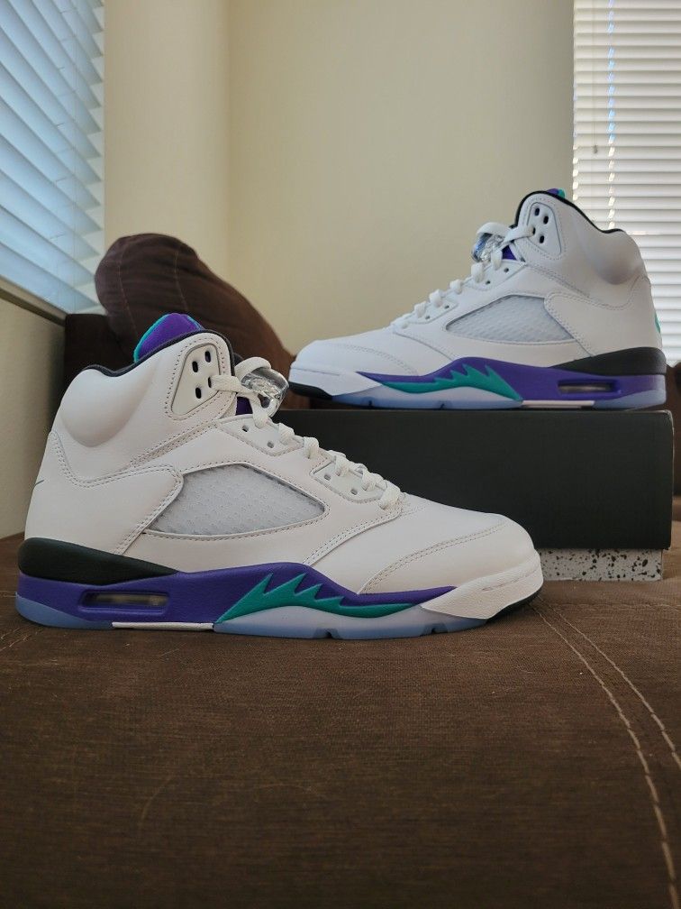 Air Jordan 5 Grape Retro OG (2025) ✅️ Size 9.5 Men's 🆕️ DS, Brand New, 💯% Guaranteed Authentic🤙🏽 Nike AJ5 V 🔥🔥🔥