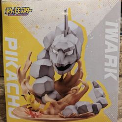 Pokémon Artex Japan Pikachu Vs Onix Statue