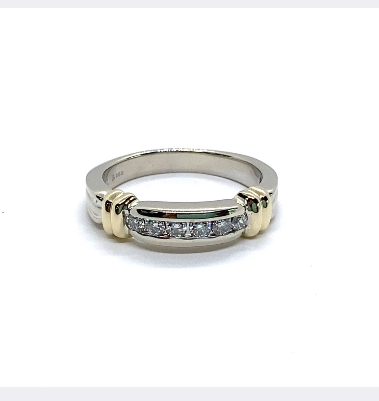 6 Diamond 14K 2Tone Gold Ring EPJ022685