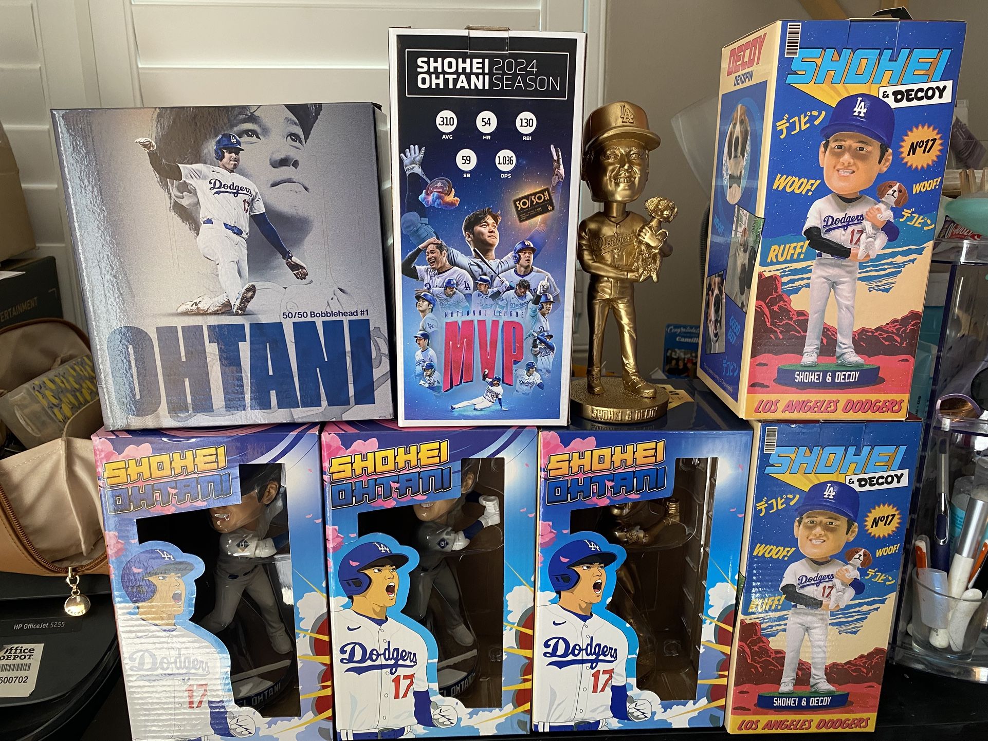 Los Angeles Dodgers Shohei Ohtani 2024 & 2025 Bobbleheads