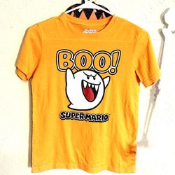 Super Mario Bros Halloween Shirt kids Medium