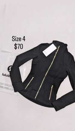 Brand new Lulu define jacket Black size 4 (small)