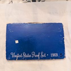 1969  Proof Set,  and  a  Colorized Bicentennial Coin Set, $40