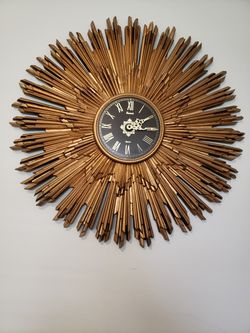 STARBURST CLOCK MID CENTURY MODERN