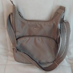 Travelon Beige Messenger Bag 
