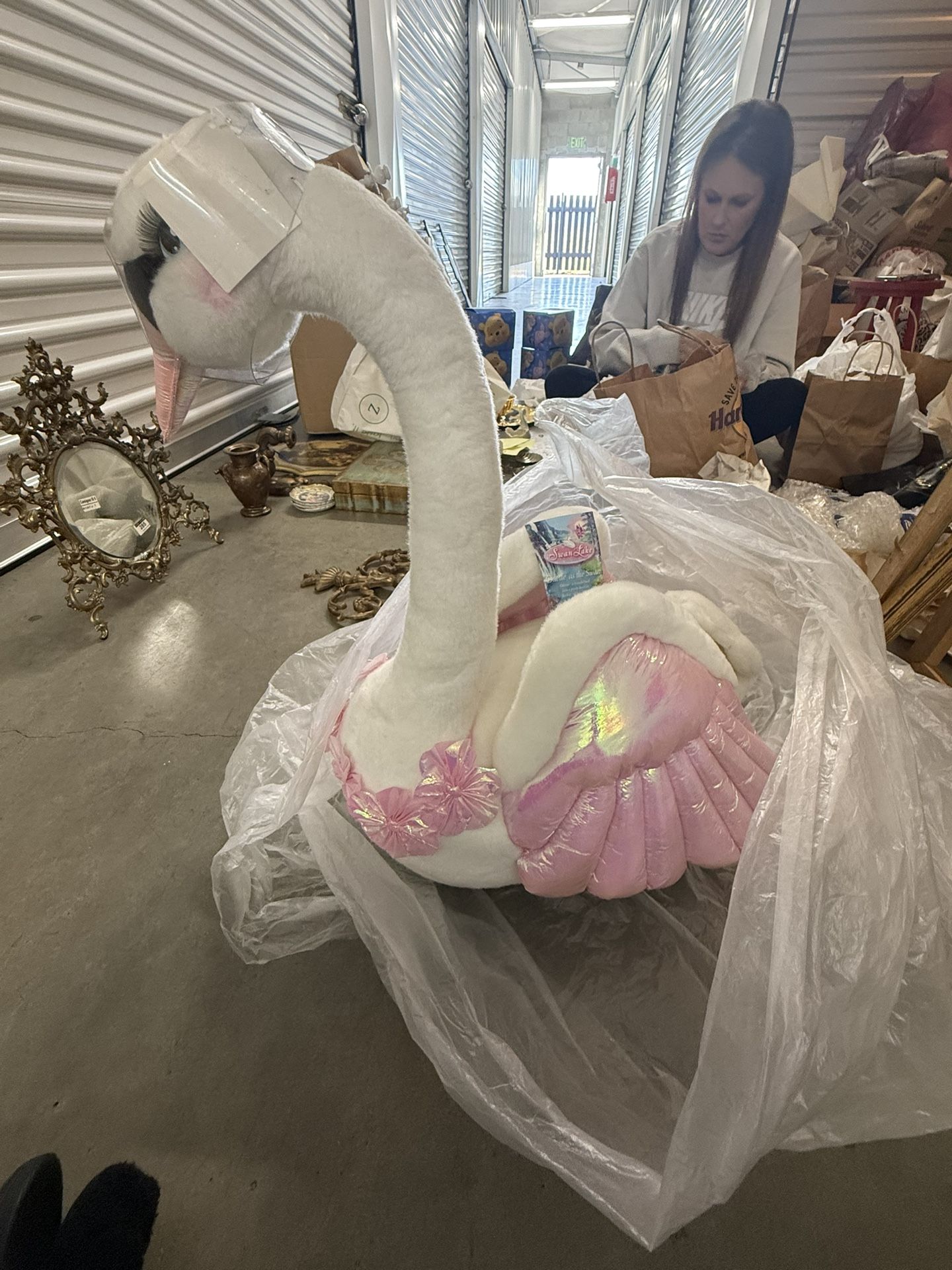 Vintage BARBIE Swan Lake Odette 2003 MATTEL Stuffed Large Size NWT